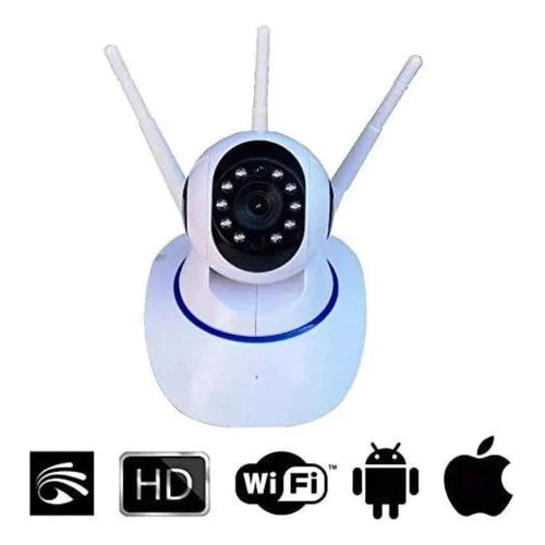 Babá Eletrônica Câmera Ip Wi-fi Segurança 3 Antenas